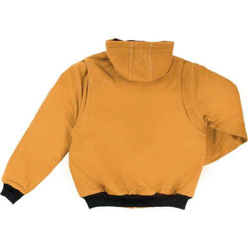 Blouson d'aviateur en toile lourde avec capuchon, Hommes, Petit, Brun Sidevic Inc.