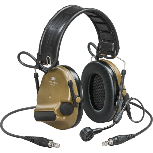 Casque VI NIB avec deux fils de sortie et rail arc Peltor ComTac, Style Bandeau, 23 dB Sidevic Inc.