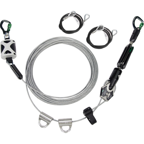 Temporary Horizontal Lifeline, Galvanized Cable Sidevic Inc.