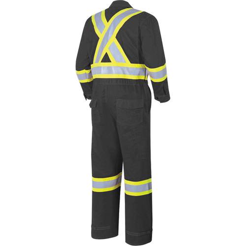 7702BK Combinaison ignifuge et r&eacute;sistant &agrave; l'arc &eacute;lectrique 88/12 FR-Tech, Taille 36, Noir, 9,7 cal/cm² Sidevic Inc.