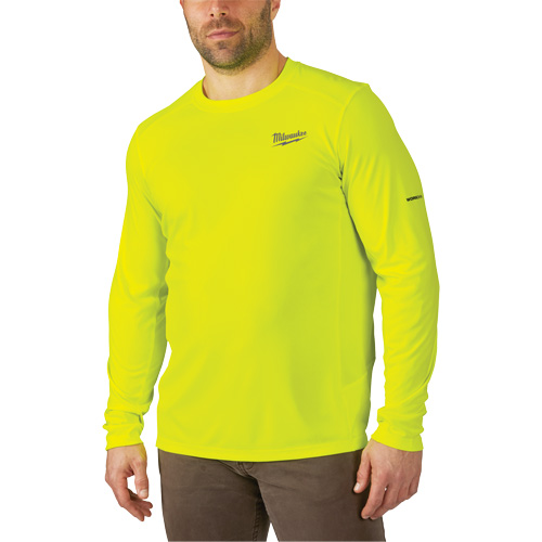 Workskin Lightweight High Visibility Shirt, Men's, Small, Yellow Sidevic Inc.
