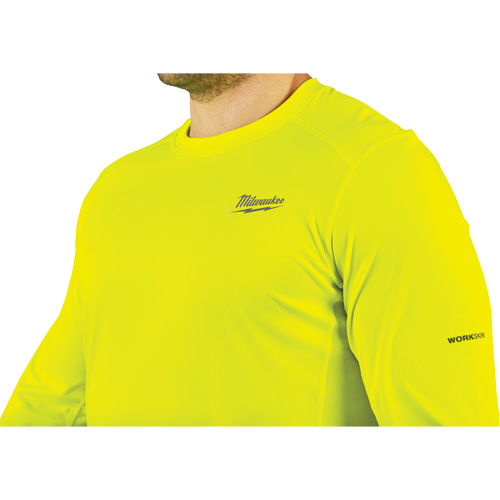 Workskin Lightweight High Visibility Shirt, Men's, Small, Yellow Sidevic Inc.