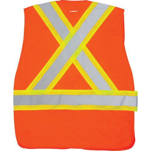 CSA-Compliant High-Visibility Surveyor Vest, High Visibility Orange, Medium, Polyester Sidevic Inc.