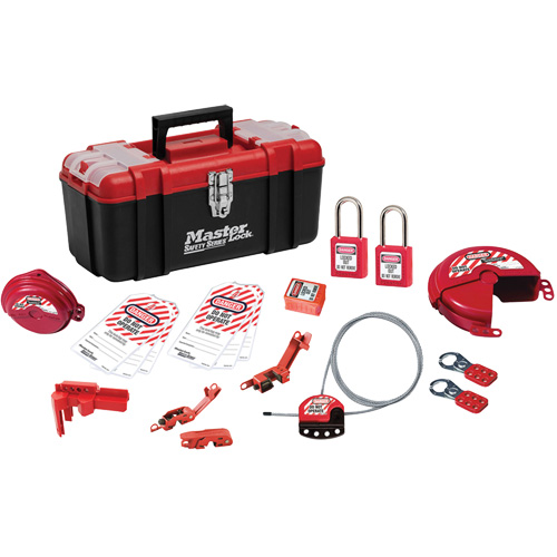 Basic Lockout Kit with Zenex Thermoplastic Locks, Electrical/Valve Kit, 19 Components Sidevic Inc.