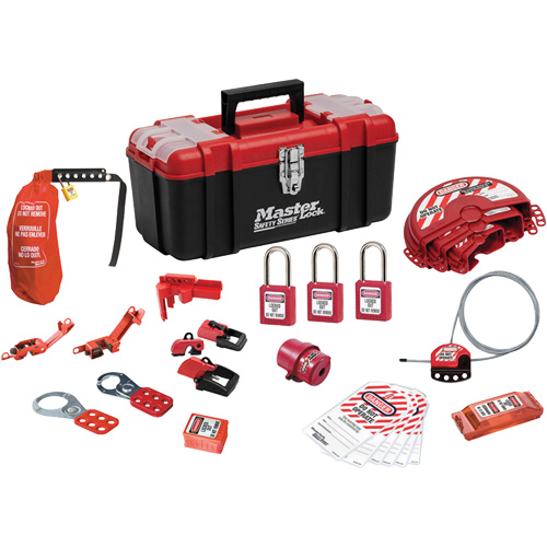Standard Lockout Kit with Zenex Thermoplastic Locks, Electrical/Valve Kit, 27 Components Sidevic Inc.