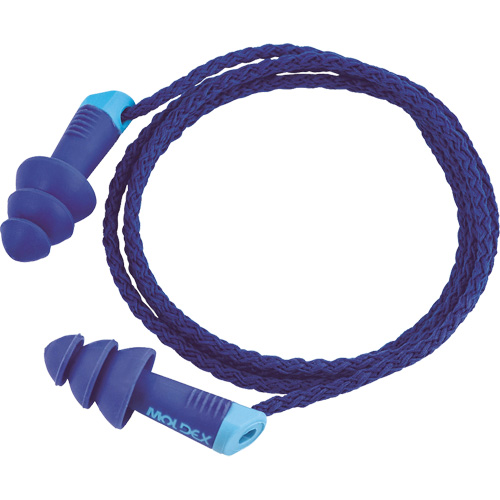Alphas Metal Detectable Reusable Earplugs, Corded, One-Size, Bulk - Polybag, 27 NRR dB Sidevic Inc.