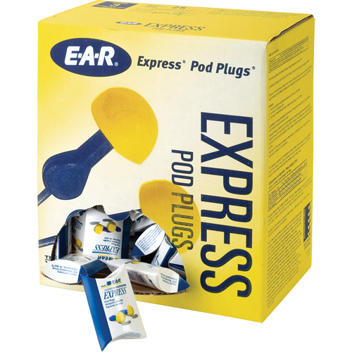 E-A-R Express Pod Plugs Earplugs, Uncorded, Bulk - Pillow Pack, 25 dB NRR, One-Size Sidevic Inc.