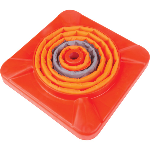 C&ocirc;ne de signalisation repliable, 18" h, Orange Sidevic Inc.