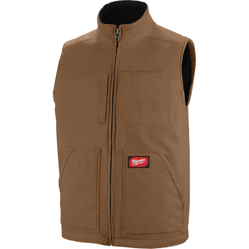 Heavy-Duty Sherpa-Lined Vest, Men's, Small, Brown Sidevic Inc.