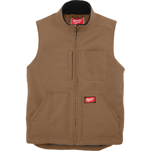 Heavy-Duty Sherpa-Lined Vest, Men's, Small, Brown Sidevic Inc.
