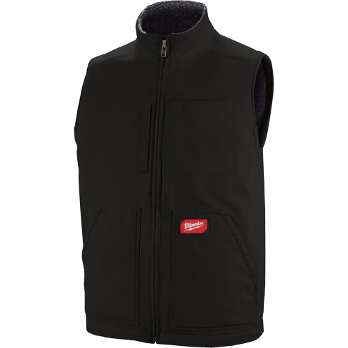 Veste doubl&eacute;e en sherpa ultra-r&eacute;sistante, Hommes, Petit, Noir Sidevic Inc.
