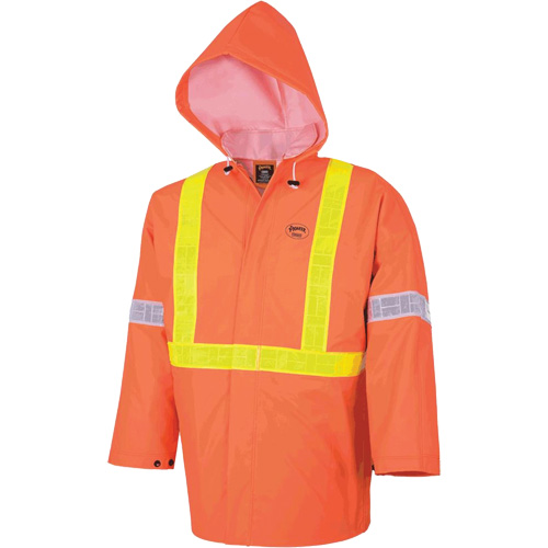 R85 Ensemble imperm&eacute;able de s&eacute;curit&eacute; 3 pi&egrave;ces ignifuge Element FR, Petit, Orange haute visibilit&eacute; Sidevic Inc.