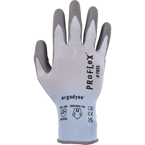 Gants r&eacute;sistant &agrave; la coupe Proflex 7025, Taille Petit, Calibre 18, Rev&ecirc;tement Polyur&eacute;thane, Enveloppe en Nylon/PEHP/Spandex, ASTM ANSI niveau A2/EN 388 niveau B Sidevic Inc.