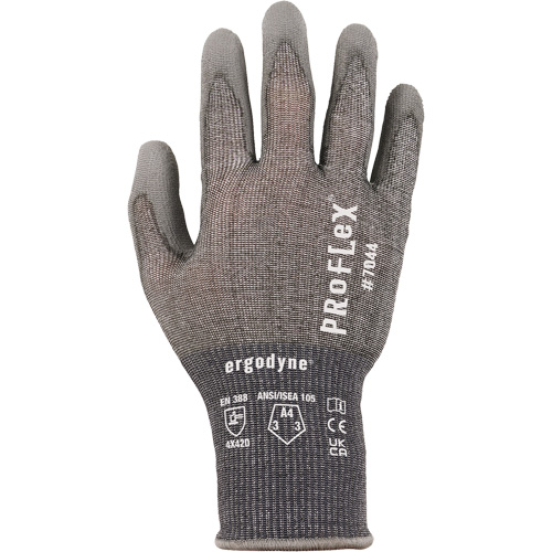 Gants r&eacute;sistant &agrave; la coupe Proflex 7025, Taille Petit, Calibre 18, Rev&ecirc;tement Polyur&eacute;thane, Enveloppe en Nylon/PEHP/Spandex, ASTM ANSI niveau A2/EN 388 niveau B Sidevic Inc.