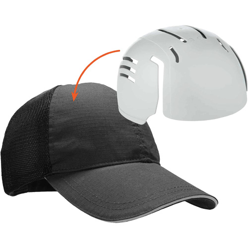 Skullerz 8946 Standard Baseball Cap with Bump Cap Insert, Black Sidevic Inc.