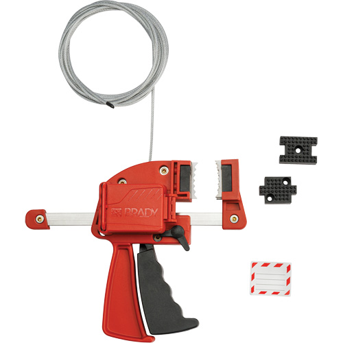 Red Clamping Cable Lockout, 8' Length Sidevic Inc.