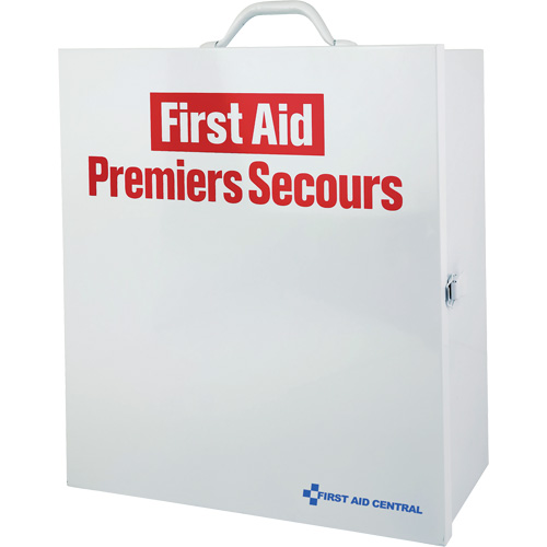 Armoire pour premiers soins SmartCompliance, R&eacute;pond &agrave; la norme CSA Z1220-17 type 2 environnements &agrave; faible risque, Moyen (26-50 travailleurs) Sidevic Inc.