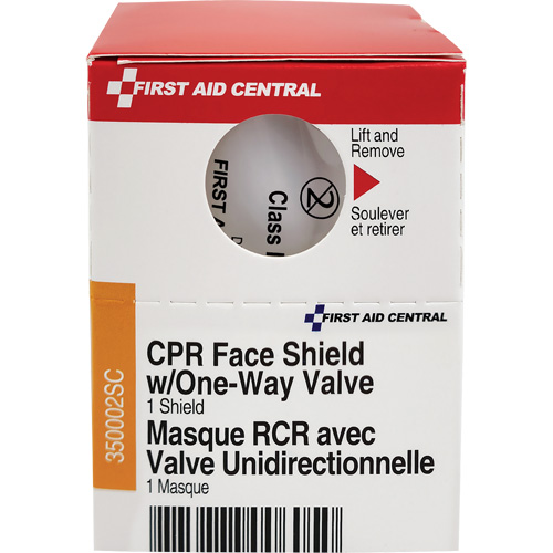 SmartCompliance&reg; Refill CPR Faceshield with One-Way Valve, Single Use Faceshield, Class 2 Sidevic Inc.