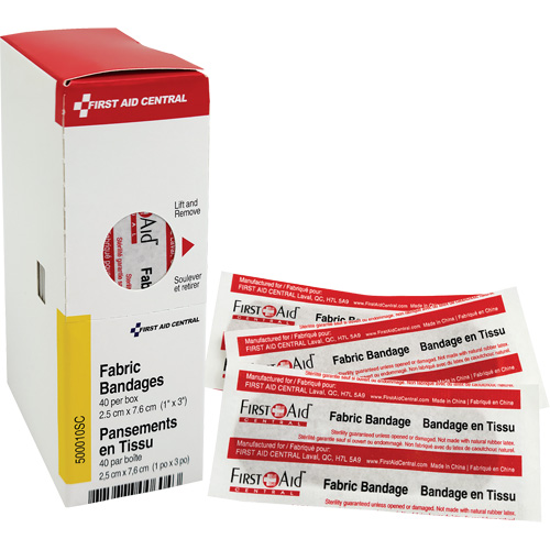 Recharge de bandages adh&eacute;sifs SmartCompliance, Rectangulaire/carr&eacute;e, 3", Tissu, Non st&eacute;rile Sidevic Inc.