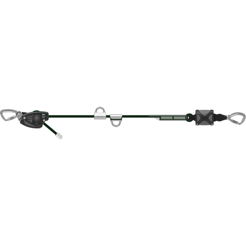 Corde de 60' pour ligne de vie temporaire horizontale, Corde d'alpinisme Sidevic Inc.