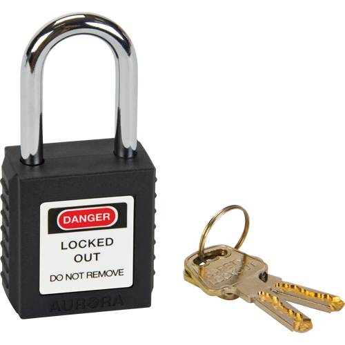 Lock for Lockouts, Safety Padlock, Keyed Different, Thermoplastic, 1-1/2" Width Sidevic Inc.