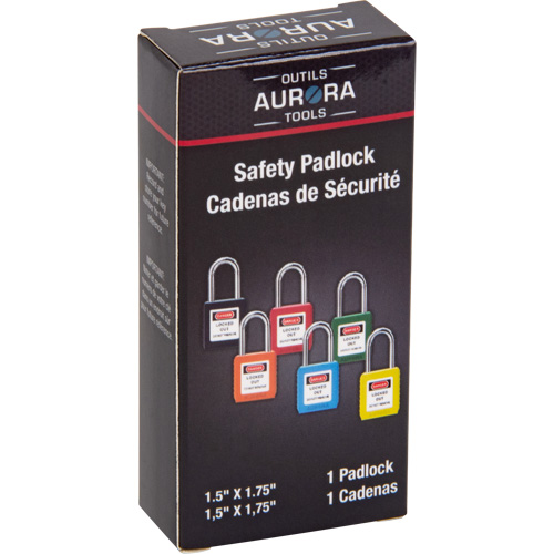 Lock for Lockouts, Safety Padlock, Keyed Different, Thermoplastic, 1-1/2" Width Sidevic Inc.