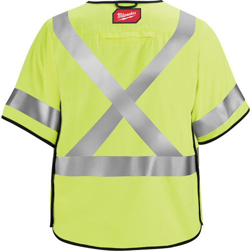 Gilet de s&eacute;curit&eacute; &agrave; maille d&eacute;tachable, Noir/Jaune lime haute visibilit&eacute;, Moyen/Petit Sidevic Inc.