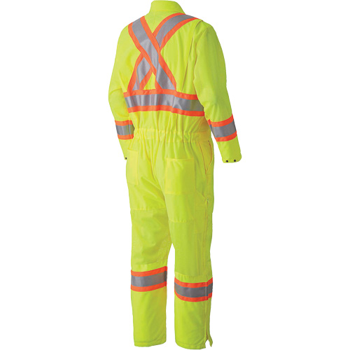 5999A Combinaison de s&eacute;curit&eacute; routi&egrave;re, T-petit, Jaune lime haute visibilit&eacute; Sidevic Inc.