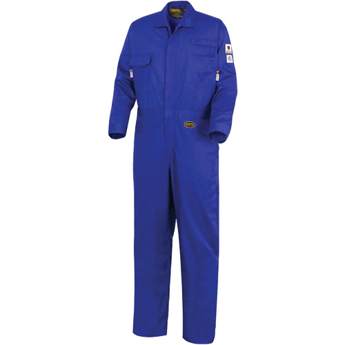 7779 FR-Tech&reg; 88/12 Arc Rated Flame Resistant Coveralls, Size 36, Royal Blue Sidevic Inc.