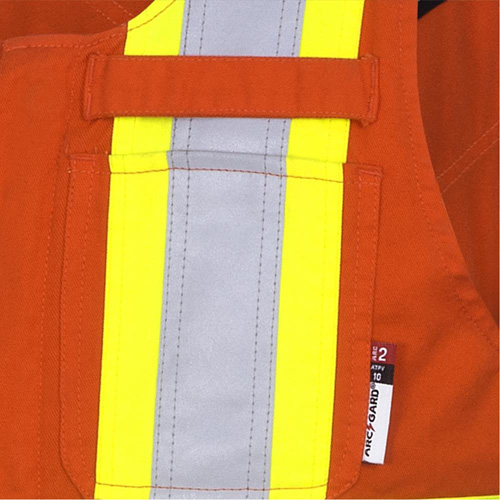 7712 FR-Tech&reg; Flame-Resistant Overalls, Small, High Visibility Orange Sidevic Inc.