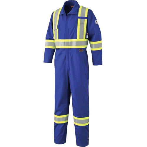 7706 Combinaison ignifuge FR-Tech avec fermetures &agrave; glissi&egrave;re aux jambes, Taille 36, Bleu royal, 9,7 cal/cm² Sidevic Inc.