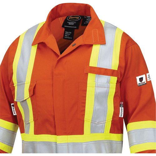 7702W Combinaison FR-Tech ignifuge/contre les arcs pour femme, Taille T-petit, Orange haute visibilit&eacute;, 10 cal/cm² Sidevic Inc.