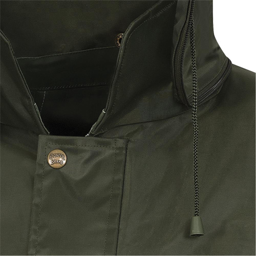 D8120J Manteau &agrave; capuchon ind&eacute;chirable Nailhead pour planteur d'arbres, Polyester/PVC, T-petit, Vert Sidevic Inc.