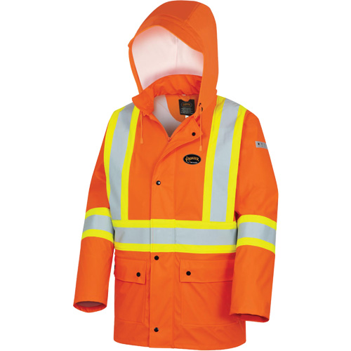 5892PKT High-Visibility FR Waterproof Safety Jacket, X-Small, High Visibility Orange Sidevic Inc.