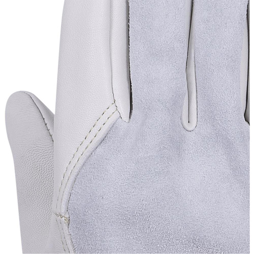 535G Gants de chauffeur beige, Petit, Paume en Cuir fleur de vache Sidevic Inc.