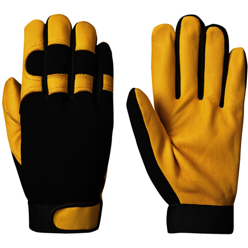 890 Mechanic's Style Ergonomic Gloves, Grain Goatskin Palm, Size Small Sidevic Inc.