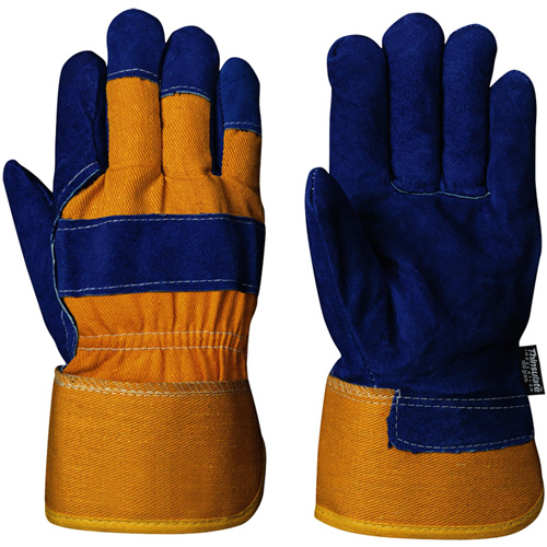 630 Gants d'appareilleur isol&eacute;s bleus, Taille unique, Paume en Cuir de vache refendu, Doublure en Boa Sidevic Inc.