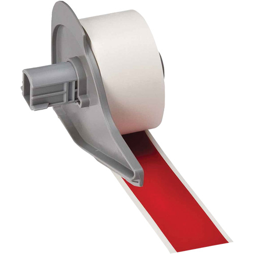 Ruban adh&eacute;sif permanent toutes saisons pour &eacute;tiquettes, Vinyle, Rouge, Largeur de 1" Sidevic Inc.
