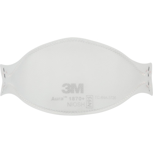 Appareil de protection respiratoire contre les particules pour soins de sant&eacute; et masque chirurgical 1870+ Aura, N95, Certifi&eacute; NIOSH/Homologu&eacute; FDA Sidevic Inc.