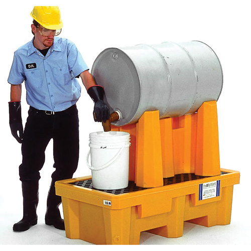 Syst&egrave;me de confinement Ultra-Drum sans drain pour 2 barils, 53" lo x 53" la x 44,8" ha, 1500 gal. US Capacit&eacute; Sidevic Inc.