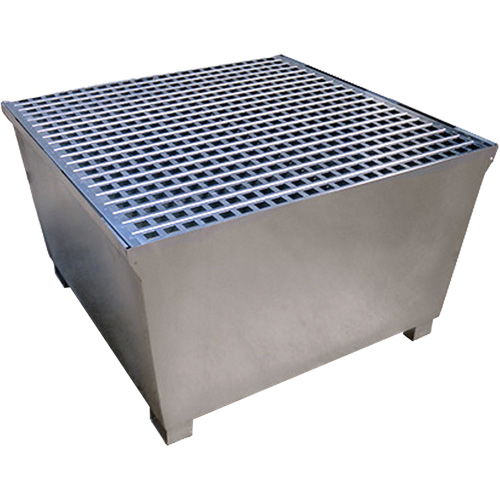 Steel Ultra-IBC Spill Pallet&reg;, 370 US gal. Spill Capacity, 57.6" x 34.7" x 56.9" Sidevic Inc.