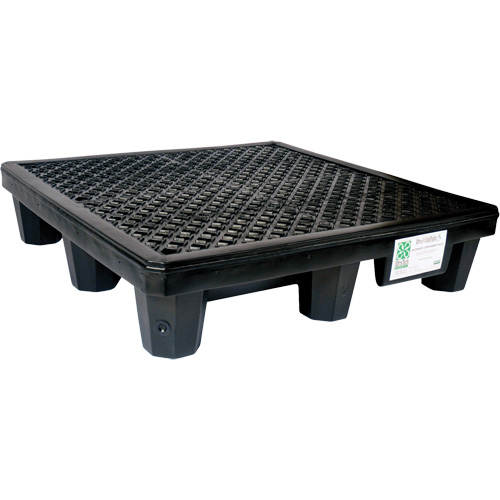 Ultra-Spill Pallet mod&egrave;le &eacute;conomique, 4 barils, Capacit&eacute; de d&eacute;versement 66 gal. US, 53" x 53" x 11,8" Sidevic Inc.