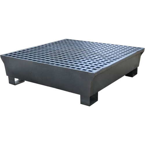 4-Drum Steel Ultra-Spill Pallet&reg;, 68 US gal. Spill Capacity, 49.1" x 47.1" x 10.9" Sidevic Inc.