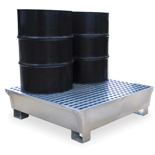 4-Drum Steel Ultra-Spill Pallet&reg;, 68 US gal. Spill Capacity, 49.1" x 47.1" x 10.9" Sidevic Inc.