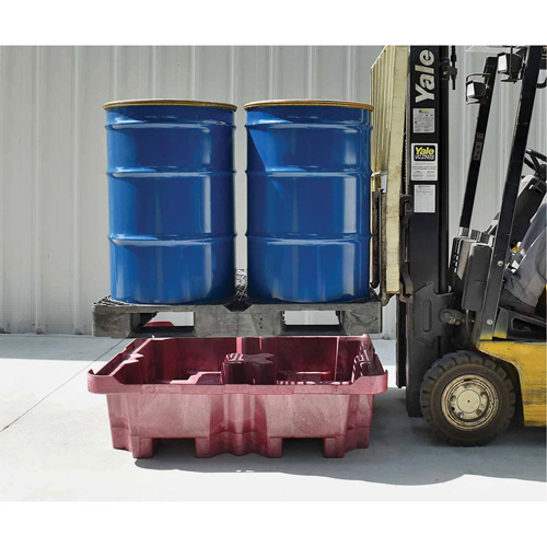 Ultra-Spill King palette de d&eacute;versement &agrave; pont plat, 4 barils, Capacit&eacute; de d&eacute;versement 85 gal. US, 51" x 51" x 17,5" Sidevic Inc.