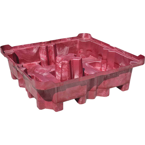 Palette de d&eacute;versement Ultra-Spill King, 4 barils, Capacit&eacute; de d&eacute;versement 85 gal. US, 51" x 51" x 17,5" Sidevic Inc.