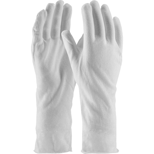 CleanTeam&reg; Premium Inspection Gloves, Cotton, Unhemmed Cuff, One Size Sidevic Inc.