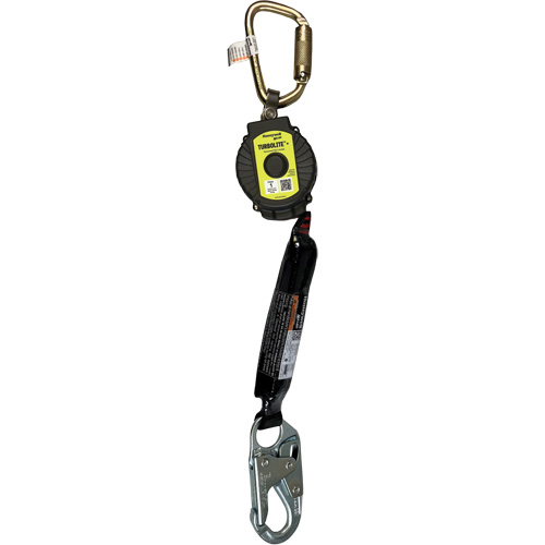 Limiteur de chute personnel TurboLite+ Miller, 6', Sangles, Stationnaire Sidevic Inc.