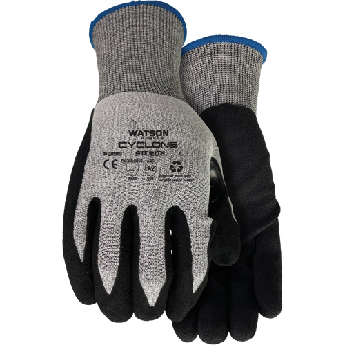 388 Stealth Cyclone Cut Resistant Gloves, Size X-Small, 18 Gauge, Nitrile Coated, HPPE/Polyester Shell, ASTM ANSI Level A2/EN 388 Level 3 Sidevic Inc.