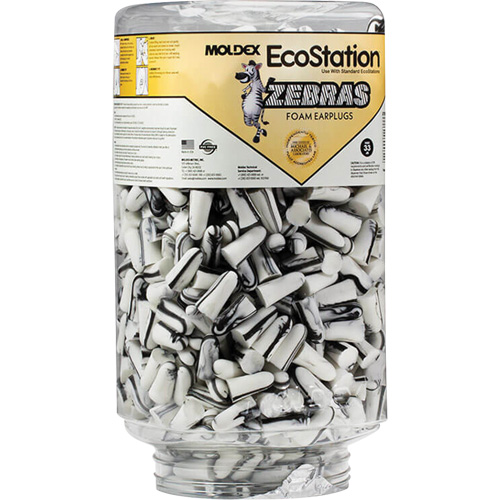 Zebras Disposable Earplugs Refill for EcoStation&reg;  Earplug Dispenser, Bulk - Canister Sidevic Inc.